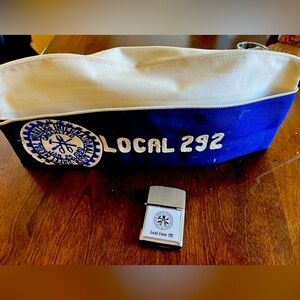 Vintage Lighter Detroit International Sheet Metal Workers Local 292 and Hat